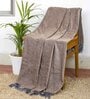 Brown Chenille Plain Solid Pattern 60 X 50 Inch Throw