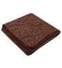 Brown Chenille Solid 63x55 inch Machine Tufted Throw