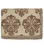 Brown Chenille Solid 63x55 inch Machine Tufted Throw