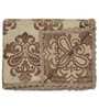 Brown Chenille Solid 63x55 inch Machine Tufted Throw