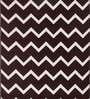 Brown Chenille Geometrical 4 x 6 Feet Machine Made Carpet