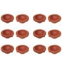 Brown Clay Decorative Clay Diyas Deepam Oil Lamps, Mitti Diya for Diwali (Set of 12)