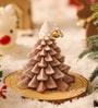 Brown Coffee Scented Christmas Tree Candle