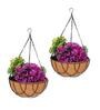 Brown Coir (Pack of 2) Hanging Basket Planter