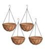 Brown Coir (Pack of 4) Hanging Basket Planter
