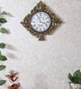 Brown Colour Engineered Wood Distress Finish Tree Wall Clock