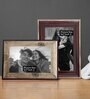 Brown Combo Set of 2 Table Photo Frames Wall Hanging