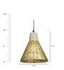 Brown Natural Fiber Single Hanging Lights