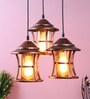 Braco Brown copper Cluster Hanging Light