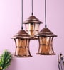 Braco Brown copper Cluster Hanging Light