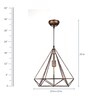 Timaru Brown Metal Hanging Light