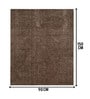 Brown Cosmos Microfiber Backing 3X5 Ft Carpet