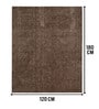 Brown Cosmos Microfiber Backing  4X6 Ft Floor Carpet