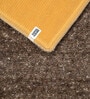 Brown Cosmos Microfiber Backing  5X7 Ft Floor Carpet