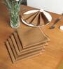 Brown Cotton  (16x 16 )Inch Table Napkins (Set of 6)