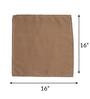 Brown Cotton  (16x 16 )Inch Table Napkins (Set of 6)