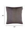 Brown Cotton 12 x 12 inch Set of 5 Cushion Covers
