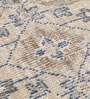 Brown Floral Cotton 4 ft x 6 ft Hand Knotted Carpet