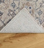Brown Floral Cotton 4 ft x 6 ft Hand Knotted Carpet