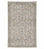Brown Floral Cotton 4 ft x 6 ft Hand Knotted Carpet