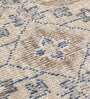 Brown Floral Cotton 5 ft x 7 ft Hand Knotted Carpet