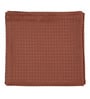 Brown Cotton Solid 63X55 Inch Waffle Design Throw