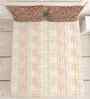 Brown Cotton 1 Double Queen Bedsheet with 2 Pillow Covers
