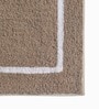 Brown Cotton 20X30 Inches Anti-Skid Bath Mat Set Of 2