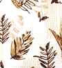 Brown Cotton 4 Pcs Double Bed Sized Bedding Set