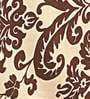 Floral (59x59) Brown & Beige Cotton Table Cloth