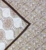 Brown Cotton Abstract 144 TC Double Dohar