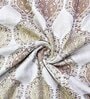 Brown Cotton Abstract 144 TC Double Dohar