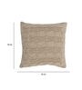 Brown Woven Abstract Cotton 16 x 16 Inches Cushion Covers (Set of 2)