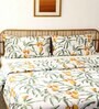 Brown Cotton Floral 180 GSM Single Bed Dohar