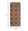 Brown Cotton 47 x 18 Inches Machine Made Floor Runner