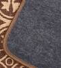 Brown Cotton 47 x 18 Inches Machine Made Floor Runner