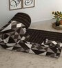 Brown Cotton Geometrical 400 GSM Double Bed Comforter