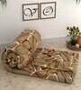 Brown Cotton Abstract 400 GSM Single Bed Comforter