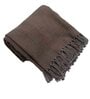 Brown Cotton Solid 60X44 Inches Reversible Throw