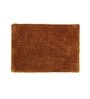 Brown Cotton Anti Skid Bath Mat 14x20 Inches