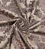 Brown Cotton Light Filtering 7 Feet Eyelet Curtain (1 Piece)