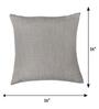 Brown Cotton Blend Self Texrtured 16x16 inches Cushion Covers (1pc)