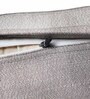 Brown Cotton Blend Self Texrtured 16x16 inches Cushion Covers (1pc)