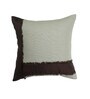 Brown Solid Cotton Blend 16 x 16 Inches Cushion Cover
