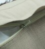 Brown Solid Cotton Blend 16 x 16 Inches Cushion Cover