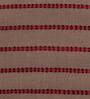 Brown Striped Blended Cotton 16 x 16 Inch Cushion Cover