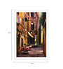 Brown Cotton Canvas Italian Outdoor European Cafe Art Print