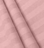 Pink Cotton 300TC 2CM Striped Super King Bedsheet with 2 Pillow Covers