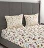 100% Cotton 132TC Double Bedsheet with 2 Pillow Covers
