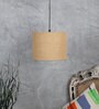 Aelia Brown Cotton Hanging Light